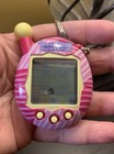 Tamagotchi Connection V4 Rare 2004 Pink And White Striped Tested And Working