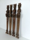 French Breton Style 4 Corbels Hand Carved Wood Panels I Architectural Reclaimed 