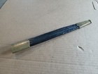 Vintage Estate Antique Military Bayonet Leather   Brass Scabbard   Sheath