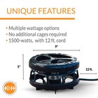 K h Pet Products Pond Heater For Outdoor Ponds With Fish  1500 Watts  Black 