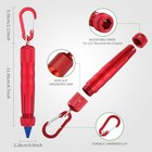 Aluminum Lumber Crayon Holder For 1 2 In Round hex Crayons  Red  2 Pack Red-2
