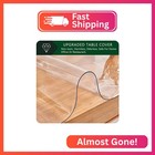 14x60 Inch Rectangle Clear Table Protector Pvc Table Pad Plastic Writing Desk Pr