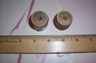 2 Vintage Antique Early 1900 s J   P Coats Mending Silk On Wooden Spool
