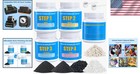 4lb Rock Tumbler Grit Kit  Polish Up To 25 Lbs With Professional 4-step Set