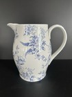 Spode Honeywall For Williams Sonoma Blue   White Floral Pitcher Nwt Vintage 2005