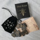 Wood Witches Rune Set 14 Pcs   Engraved Divination Symbols Stone Set Gift