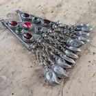 Kuchi Tribal Pendant Leaf Dangles Vintage Afghan Pectoral Focal  20895 