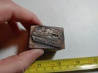 Vintage Letterpress Printing Block Kraft American Cheese Advertising