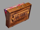15    Shruti Box Teak Wood  Tuned To 432 Hz Swar Peti With Carry Bag  Handcrafted