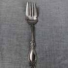 J b cross Silver Plate Serving Fork Ornate Art Deco Style Vintage Replacement