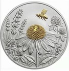 2026 Bee Yourself Silver   Gold Gilded 1oz Advp  999 Fine Copper Core Round
