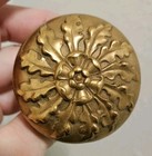 Antique Door Knob Russell Erwin Verocchio 1896 Brass Bronze Victorian Flower