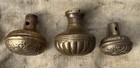 Lot Of 3 Antique Brass Victorian Eastlake Brass Bronze Door Knobs 