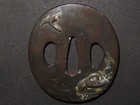 Swan Tsuba Of Katana  sword    Edo   2 8    2 4    0 1   110 170g