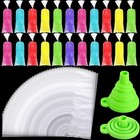 Bolsa Para Bolis Bolsas Hielitos 240 Bolsitas Helados Casero 3x10 Con Funel New