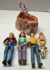 Vintage Hasbro Playskool Loving Family Dollhouse Doll Figures Lot Of 6