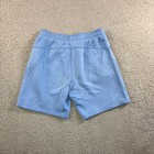 Adidas Sweat Shorts Boys Medium 11-12y Light Blue Elastic Drawstring Relaxed Y2k