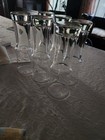6 Vintage Libbey 1619 Hurricane 16 Ounce Napoli Grande Glasses 8 5    Tall Set Euc