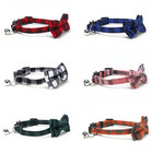 1pc Plaid Cat Collar Bow Tie Bell Adjustable Christmas Pet Collar - New