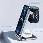 Wireless Charger Dock Charging Station 3 In 1 For Apple Watch Iphone 17 16 15 14