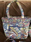 Vera Bradley Quilted Marina Paisley Shoulder Bag Set W  Wallet   Pouches