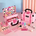 Children Makeup Cosmetics Pretend Playing Box Princess Make Up Girl Toy Play Set