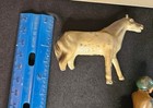 Vintage Lead Toy Lot -5  Horse   Donkey Figures     Equestrian   Farm Broken