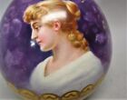 Fine Antique Signed French german Hand-painted Art Nouveau Cabinet Vase  C  1900