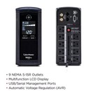Cyberpower Cp1000avrlcd Intelligent Lcd Ups Systems  cp1000avrlcd 