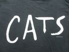 Vintage Cats The Musical Shirt Small 90 s Y2k Music Play Broadway Short Sleeve