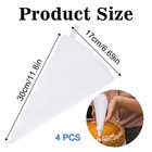 4 Pack Canvas Cloth Piping Bags Reusable Pastry Fabric Icing 4pcs 12  