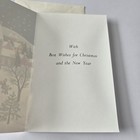 Vintage Christmas Card Winter Scene Church Choir Boys Sled Christmas Eve