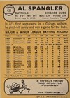 1968 Topps Al Spangler Auto Card  451 Chicago Cubs Vintage Baseball Signed Mlb 