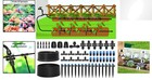 Efficient 230ft Garden Watering System - Quick Connect   Adjustable Sprinklers