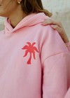 New Pink Palm Puff Everything Comes In Waves Hoodie Multiple Colors   Sizes