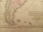 Antique 1829 South America Map D f  Robinson Atlas Hand Colored Engraving