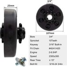 Fdj Centrifugal Clutch 3 4 10 Tooth 212cc Predator Engine Go Kart 10t
