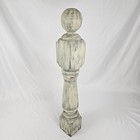 Vintage Finial Newel Post Wooden Staircase Old Paint 33  Architectural Cottage