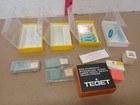 Vintage Microscope Slide Lot Prepared Specimens 3 Storage Cases Japan Biology
