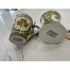 Clara Irish Weave New Bone China Mug Set Of 2- Irish Shamrock   Celtic Cross Nwt