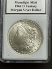 Daniel Carr  1964-d  Morgan Silver Dollar Die Pair 1 Fantasy Coin Moonlight Mint