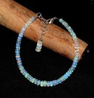 Aaa Natural Ethiopian Opal Welo Fire Opal Gemstone Beads 7 5  Bracelet