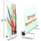 Instahibit 10pcs 33 x79  Retractable Roll Up Banner Stand Trade Show Display