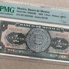 Aztec Calendar Mexico 1 Peso Banknote 1959 Pmg 65 Epq Mexican Certified P59e