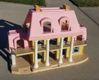 Vintage Little Tikes Grand Mansion Dollhouse Pink Roof 3 Floors House Only 5524   
