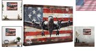 Rustic Vintage Airplane Propeller Art - Framed Canvas Print For Office   Home