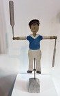 Antique Folk Art Nantucket Sailor Whirligig  Wood With Great Old Paint