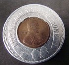 Schulze Encased Penny 1919-d Lincoln Wheat Cent   For Good Bread  Good Luck