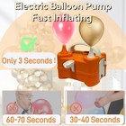 Electric Balloon Pump  Portable Dual Nozzle Electric Balloon Inflator For Party