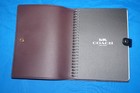 New Coach Notebook In Signature Coach Logo Dark Brown Black       